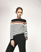 knitted sweatshirt with detail listed - demo-trendify