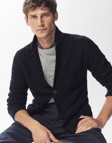 blazer with detail of structure to the squares