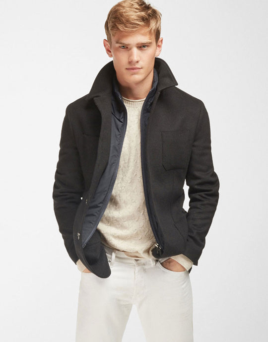 wool blazer with detachable surface - demo-trendify