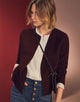 open coat bordeaux - demo-trendify